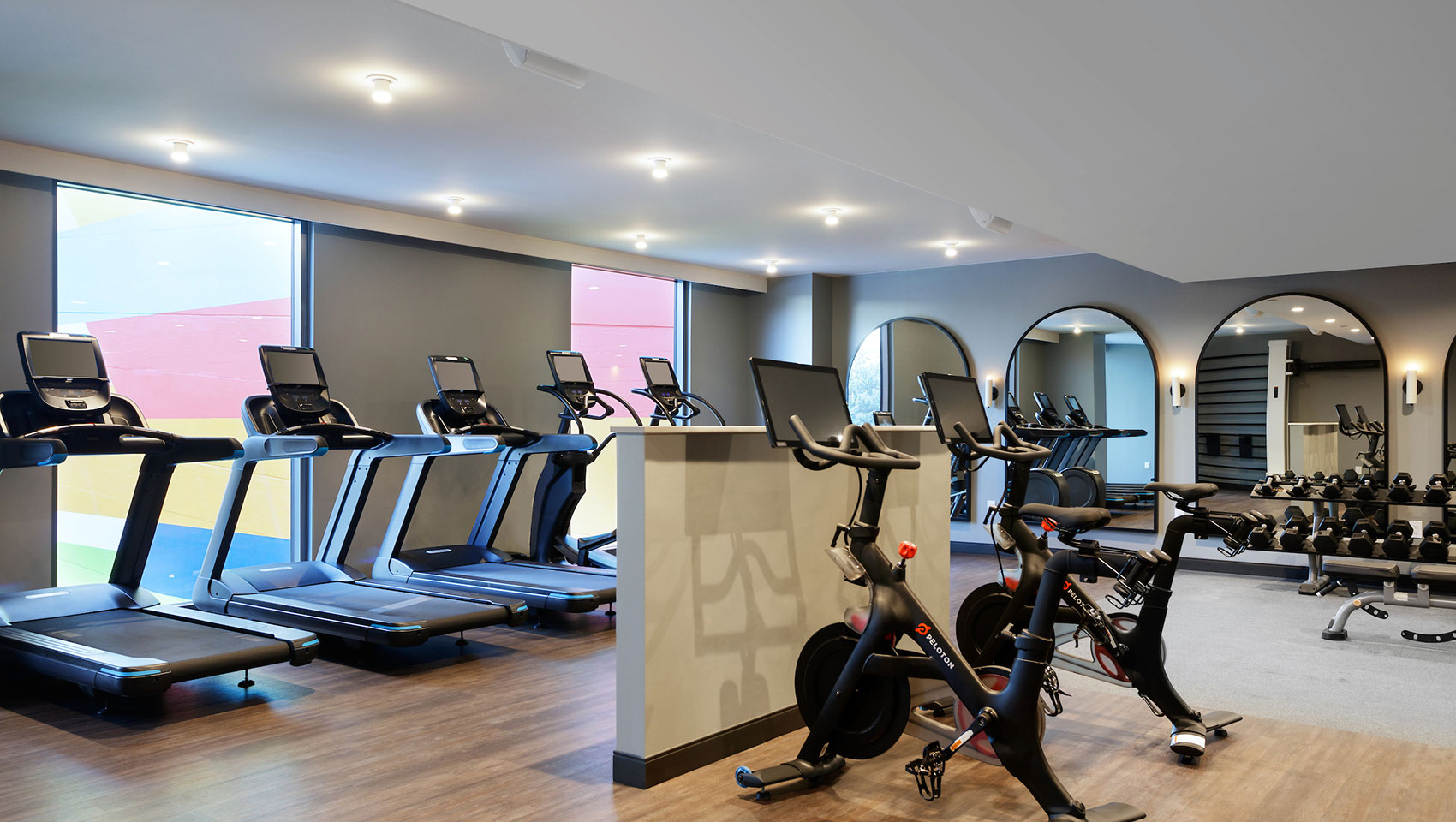 fitness center equipment