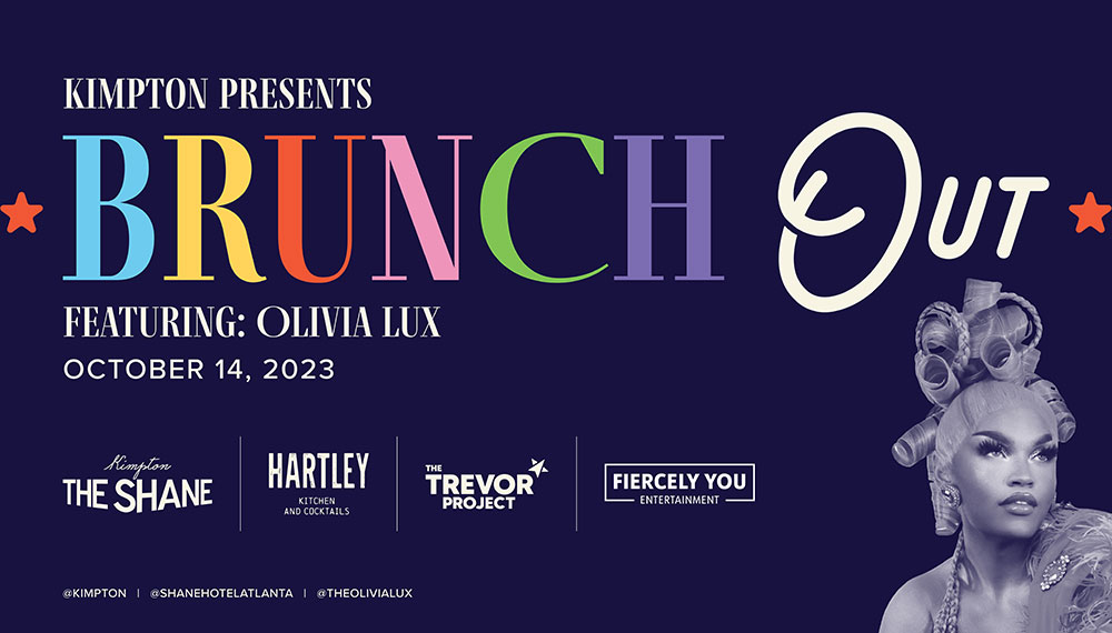 Flyer for BrunchOUT featuring Olivia Lux