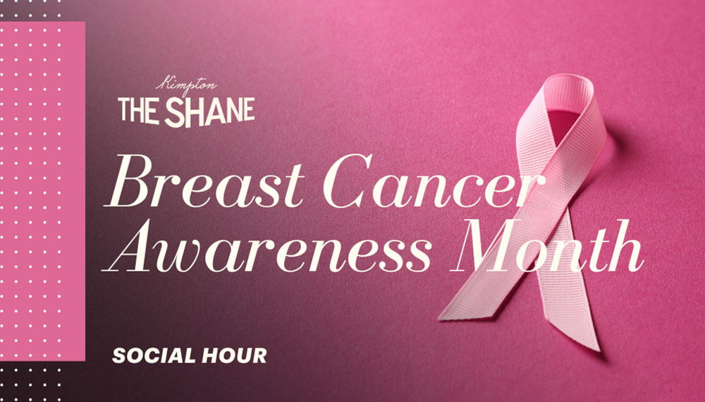 event poster for Breast Cancer Awareness Month