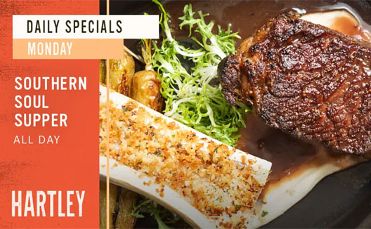 Southern Soul Supper with steak and bone marrow image